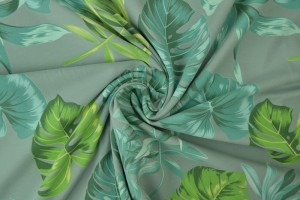 Cotton jersey print - wow 16-34 old green