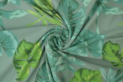 Cotton jersey print - wow 16-34 old green