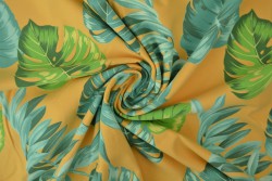 Cotton jersey print - wow 16-47 ochre yellow