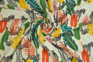 Cotton jersey print - wow 56-02 off-white