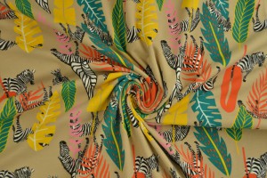 Cotton jersey print - wow 56-39 beige