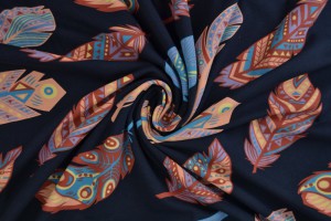 Cotton jersey print - wow 61-49 navy