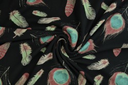 Cotton jersey print - wow 62-03 black
