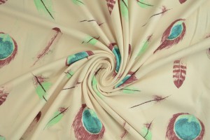 Cotton jersey print - wow 62-22 champagne