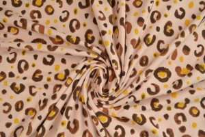 Cotton jersey print - wow 63-04 baby pink