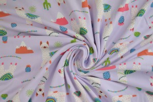 Cotton jersey print - wow 65-21 lavender