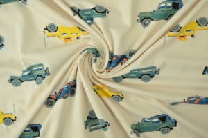 Cotton jersey print - wow 68-22 champagne