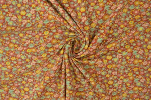 Cotton jersey print - wow 10-42 copper