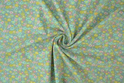 Cotton jersey print - wow 10-34 old green
