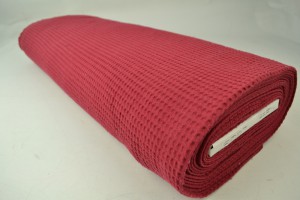 Waffle fabric special p01 red