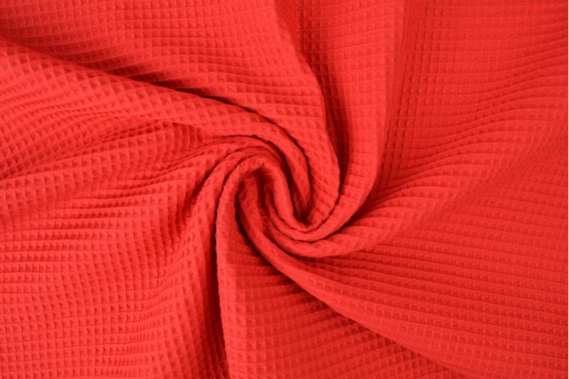 Waffle fabric 01 red