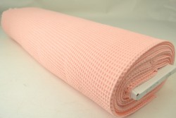 Waffle fabric 40 salmon pink