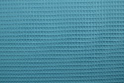 Waffle fabric 06 aqua blue