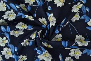 Cotton print 8001-2 navy