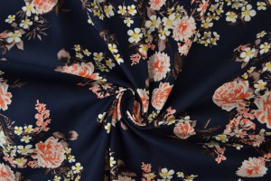 Cotton print 8005-3 navy