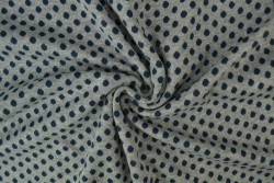 Cuffs jacquard 01-01 dots blue