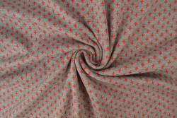 Cuffs jacquard 02-02 cross red