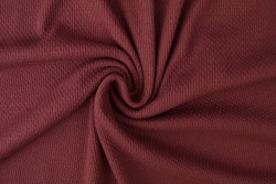 Knitted waffle jersey 01 bordeaux