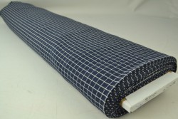 Cotton jersey checks 11 navy