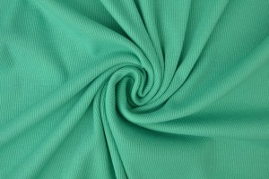 Cotton jersey rib 35 mint green