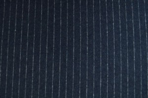 Cotton flannel knitted - stripes 05 navy