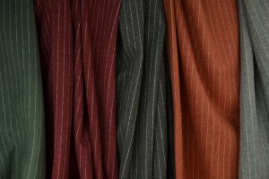Cotton flannel knitted - pinstripes