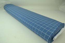 Cotton jersey checks 2cm 01-01 blue