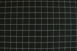 Cotton jersey checks 2cm 01-03 black