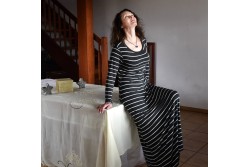 Viscose jersey stripes 03-01