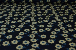 Cotton print 8204-3 dark blue