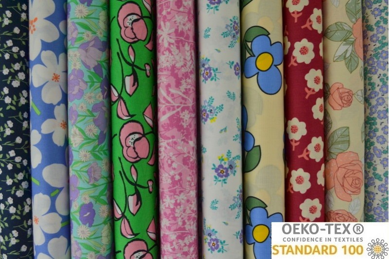 Cotton Poplin Prints flowered 2/4