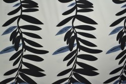 Lycra print 349-01 black / cream
