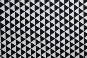 Lycra print 365-01 black / white