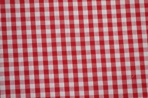 Cotton gingham checks 6.5 mm 160-01 red