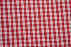 Cotton gingham checks 6.5 mm 160-01 red