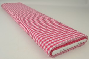 Cotton gingham checks 6.5 mm 160-02 dark pink