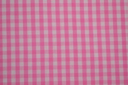 Cotton gingham checks 6.5 mm 160-03 pink
