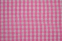 Cotton gingham checks 6.5 mm 160-03 pink