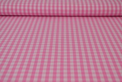 Cotton gingham checks 6.5 mm 160-03 pink