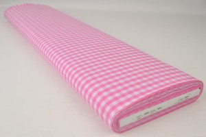 Cotton gingham checks 6.5 mm 160-03 pink