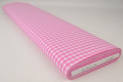 Cotton gingham checks 6.5 mm 160-03 pink