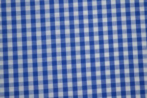 Cotton gingham checks 6.5 mm 160-07 blue