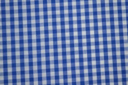 Cotton gingham checks 6.5 mm 160-07 blue