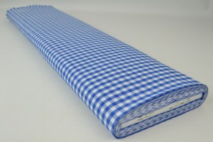 Cotton gingham checks 6.5 mm 160-07 blue