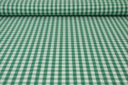 Cotton gingham checks 6.5 mm 160-09 dark green