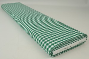 Cotton gingham checks 6.5 mm 160-09 dark green