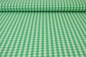 Cotton gingham checks 6.5 mm 160-10 green