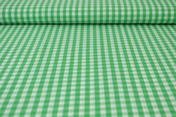Cotton gingham checks 6.5 mm 160-10 green