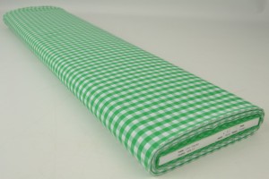 Cotton gingham checks 6.5 mm 160-10 green