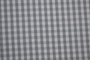 Cotton gingham checks 6.5 mm 160-11 grey